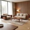 Ghế sofa gỗ tự nhiên đệm nỉ VS106