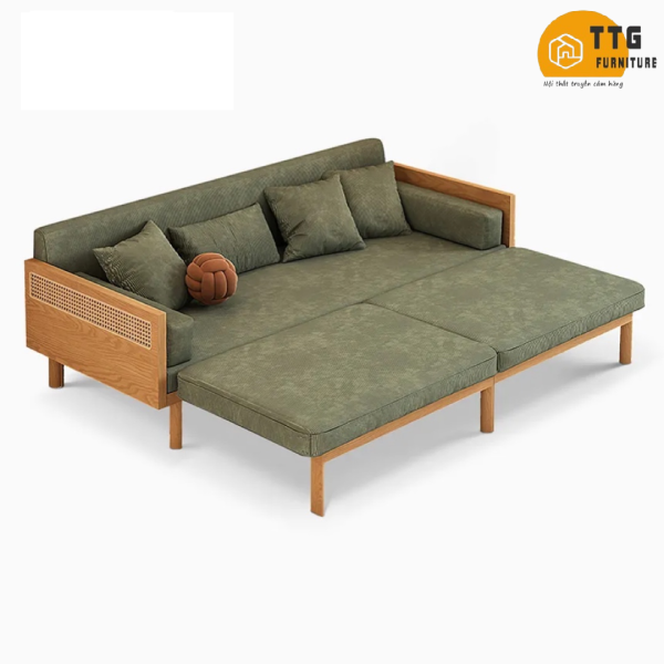 Ghế Sofa Bed, Sofa Giường Gỗ TTG VSG02