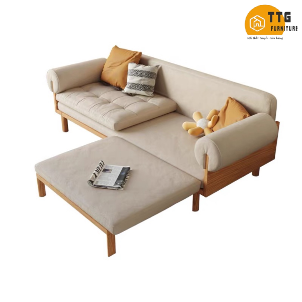 Ghế Sofa Bed, Sofa Giường Gỗ TTG VSG04