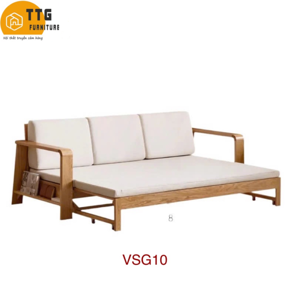 Ghế Sofa Bed, Sofa Giường Gỗ TTG VSG10