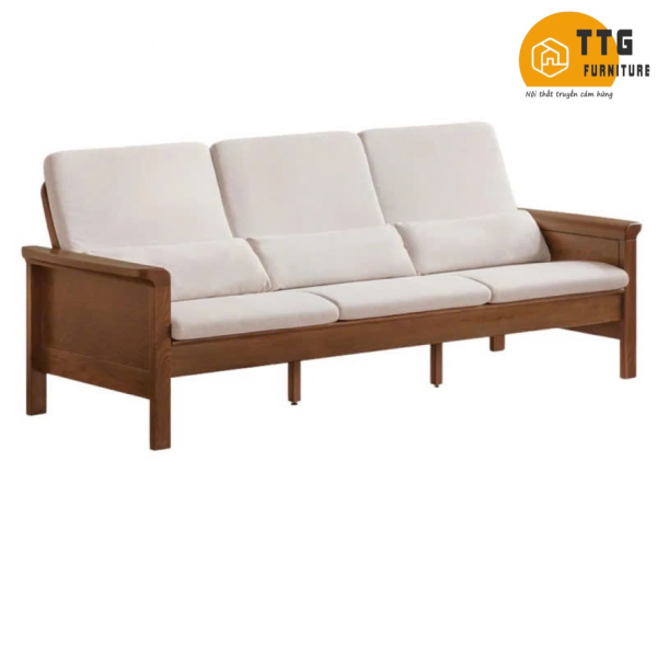 Ghế Sofa Gỗ Đệm Nỉ TTG VSN52