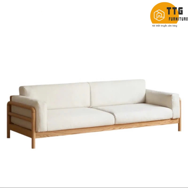 Ghế Sofa Gỗ Đệm Nỉ TTG VSN54