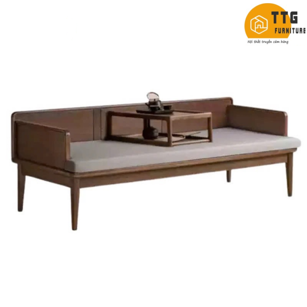 Ghế Sofa Gỗ Đệm Nỉ  Phong Cách Hiện Đại TTG VSN58