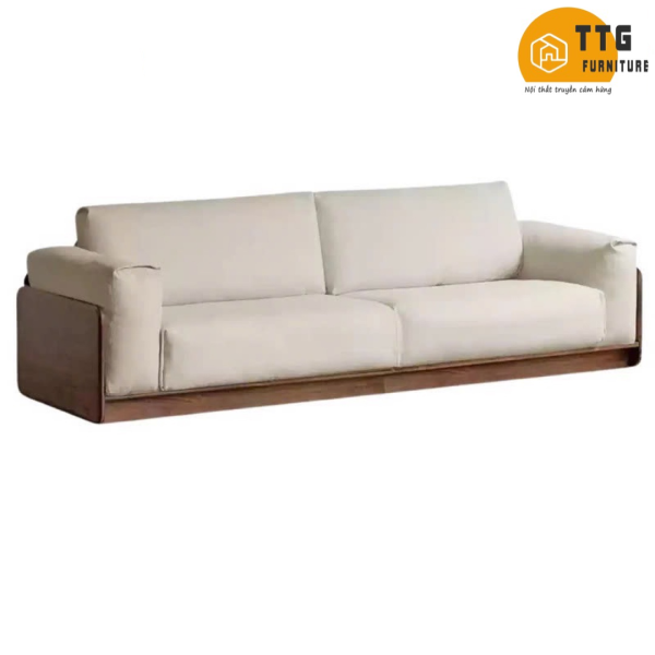 Ghế Sofa Gỗ Đệm Nỉ Phong Cách Hiện Đại TTG VSN65