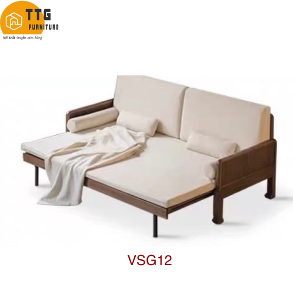 Ghế Sofa Bed, Sofa Giường Gỗ TTG VSG12