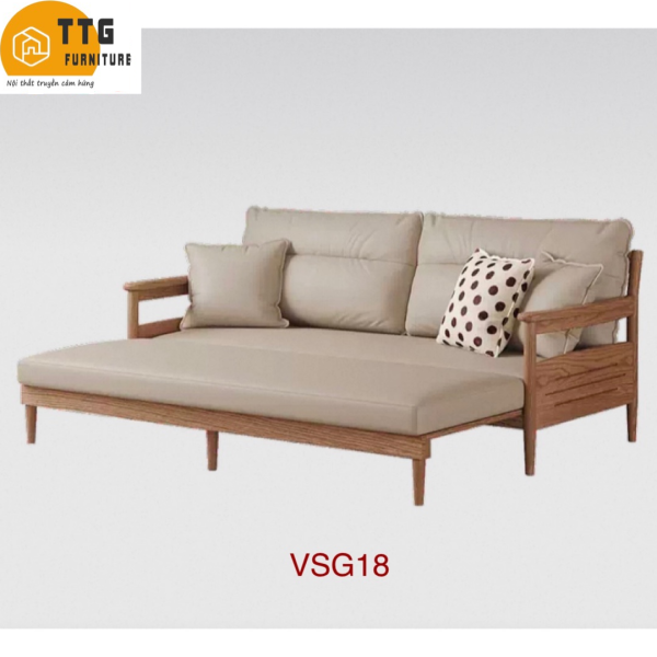 Ghế Sofa Bed, Sofa Giường Gỗ TTG VSG18