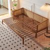 Ghế Sofa Bed, Sofa Giường Gỗ Phối Mây TTG VSG22