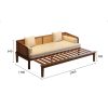Ghế Sofa Bed, Sofa Giường Gỗ Phối Mây TTG VSG22