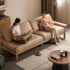 Ghế sofa gỗ đệm nỉ TTG VSN49