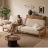 Ghế sofa gỗ đệm nỉ TTG VSN49