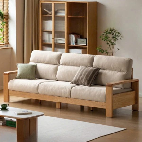 Alternative view of Ghế Sofa Gỗ Đệm Nỉ  Phong Cách Hiện Đại TTG VSN56