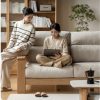Ghế Sofa Gỗ Đệm Nỉ  Phong Cách Hiện Đại TTG VSN56