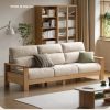 Ghế Sofa Gỗ Đệm Nỉ  Phong Cách Hiện Đại TTG VSN56