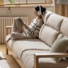 Ghế Sofa Gỗ Đệm Nỉ  Phong Cách Hiện Đại TTG VSN56