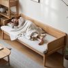 Ghế Sofa Gỗ Đệm Nỉ  Phong Cách Hiện Đại TTG VSN58