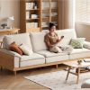 Ghế Sofa Gỗ Đệm Nỉ Phong Cách Hiện Đại TTG VSN59
