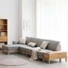 Ghế Sofa Góc Gỗ Đệm Nỉ Phong Cách Hiện Đại TTG VSN60
