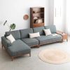 Ghế Sofa Góc Gỗ Đệm Nỉ Phong Cách Hiện Đại TTG VSN60