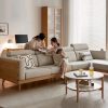 Ghế Sofa Góc Gỗ Đệm Nỉ Phong Cách Hiện Đại TTG VSN63
