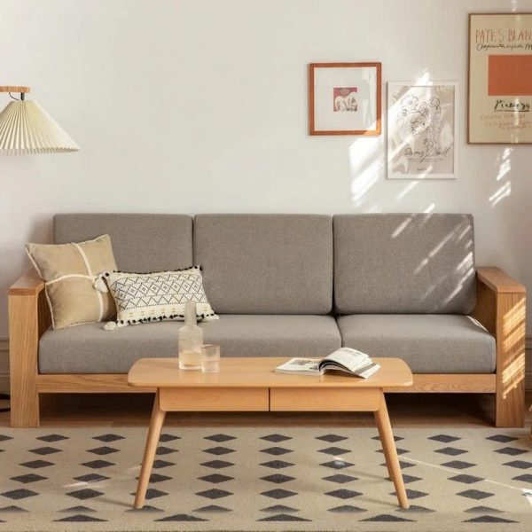 Alternative view of Ghế Sofa Góc Gỗ Đệm Nỉ Phong Cách Hiện Đại TTG VSN64