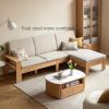 Ghế Sofa Góc Gỗ Đệm Nỉ Phong Cách Hiện Đại TTG VSN64