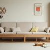 Ghế Sofa Góc Gỗ Đệm Nỉ Phong Cách Hiện Đại TTG VSN64
