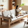 Ghế Sofa Góc Gỗ Đệm Nỉ Phong Cách Hiện Đại TTG VSN64