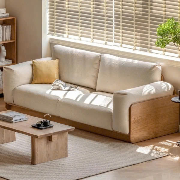 Alternative view of Ghế Sofa Gỗ Đệm Nỉ Phong Cách Hiện Đại TTG VSN65