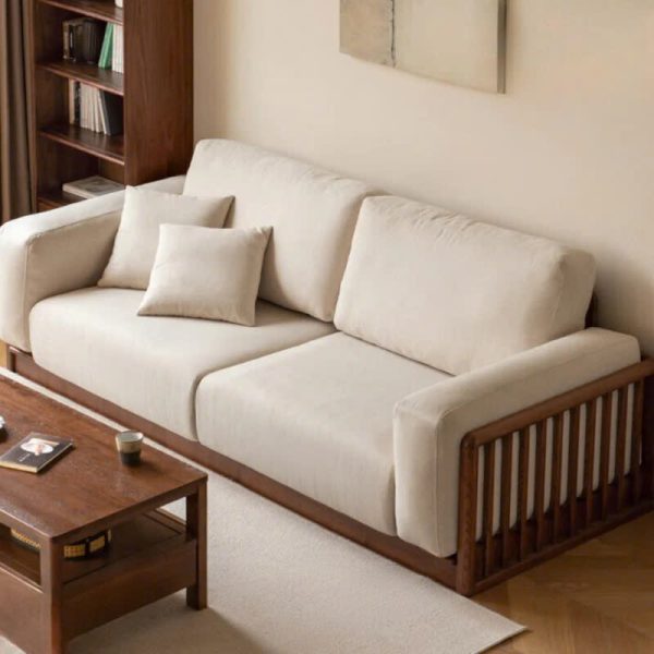 Alternative view of Ghế Sofa Gỗ Đệm Nỉ Phong Cách Hiện Đại TTG VSN68