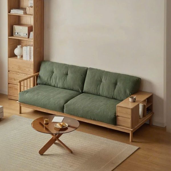 Alternative view of Ghế Sofa Gỗ Đệm Nỉ Phong Cách Hiện Đại TTG VS69