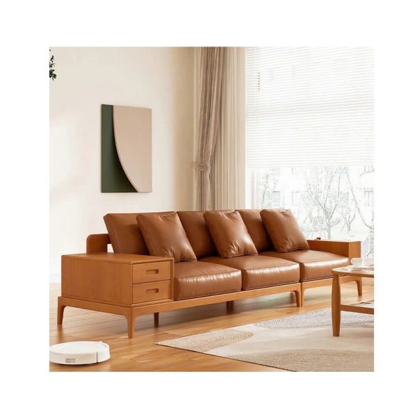 Alternative view of Ghế Sofa Gỗ Đệm Nỉ Phong Cách Hiện Đại TTG VS70