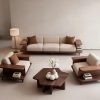 Ghế Sofa Góc Gỗ Đệm Nỉ Phong Cách Hiện Đại TTG VS72