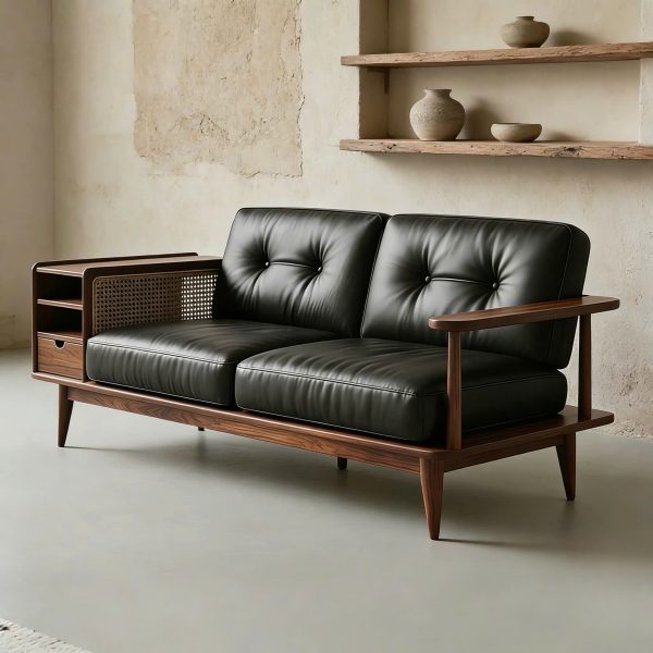 Alternative view of Ghế Sofa Gỗ Đệm Nỉ Phong Cách Hiện Đại TTG VS74