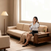 Ghế Sofa Gỗ Phong Cách Hiện Đại Sang Trọng VS91