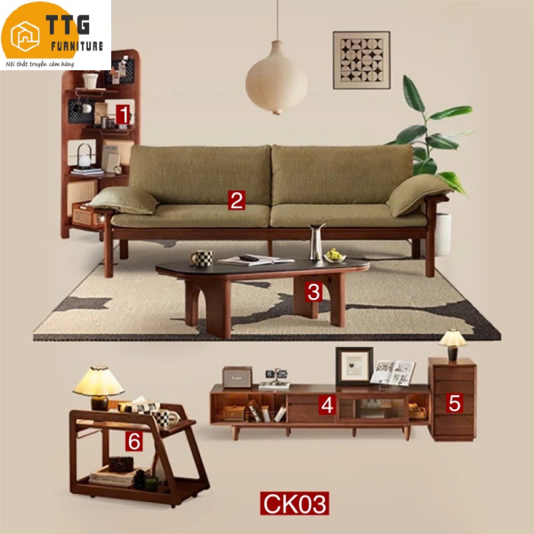 Combo Nội Thất Phòng Khách Phong Cách Hiện Đại CK03