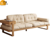 Ghế sofa gỗ đệm nỉ phong cách Nhật Bản VS53
