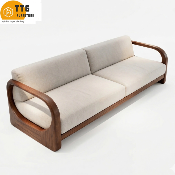 Ghế Sofa Gỗ Phong Cách Hiện Đại Sang Trọng VS96