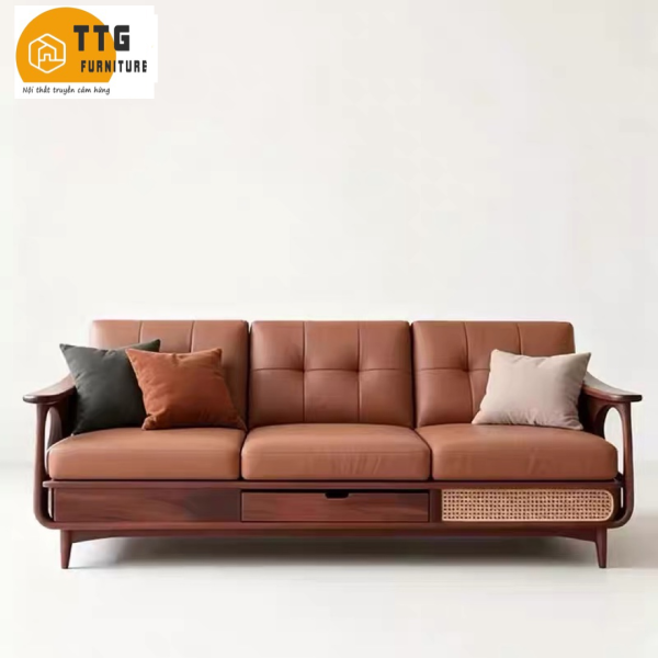 Ghế Sofa Gỗ Phong Cách Hiện Đại Sang Trọng VS98