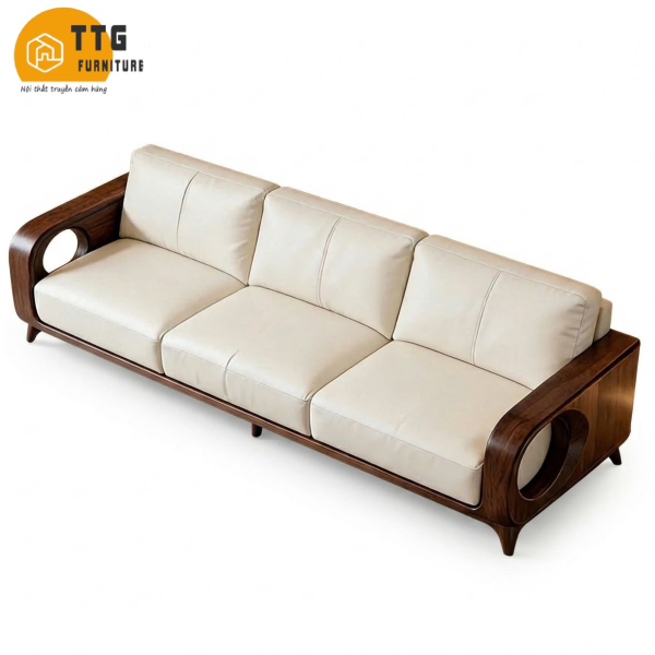Ghế Sofa Gỗ Phong Cách Hiện Đại Sang Trọng VS99