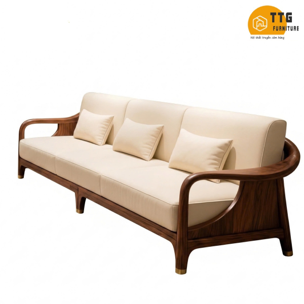 Ghế Sofa Gỗ Phong Cách Hiện Đại Sang Trọng VS103
