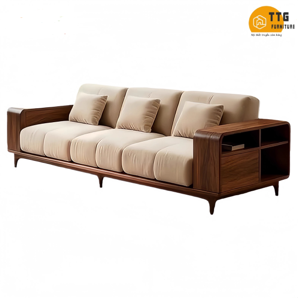 Ghế Sofa Gỗ Cao Cấp Phong Cách Hiện Đại VS104