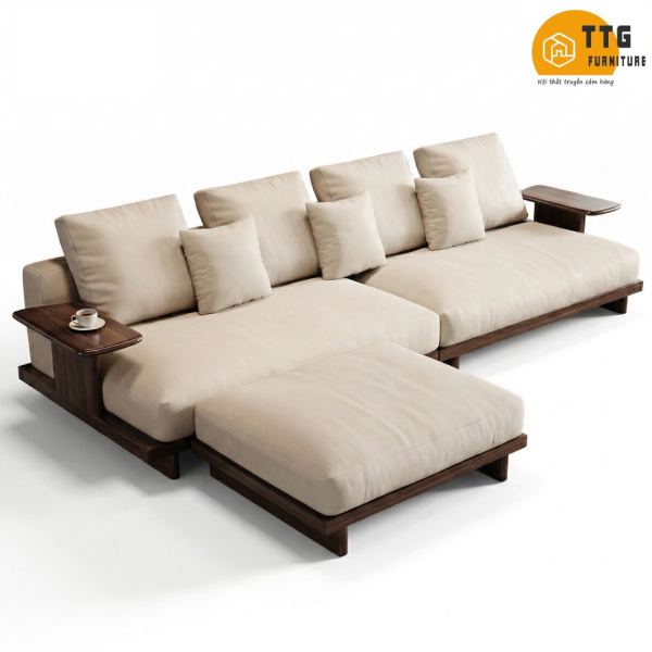 Bộ Ghế Sofa Gỗ Phong Cách Hiện Đại Sang Trọng VS108