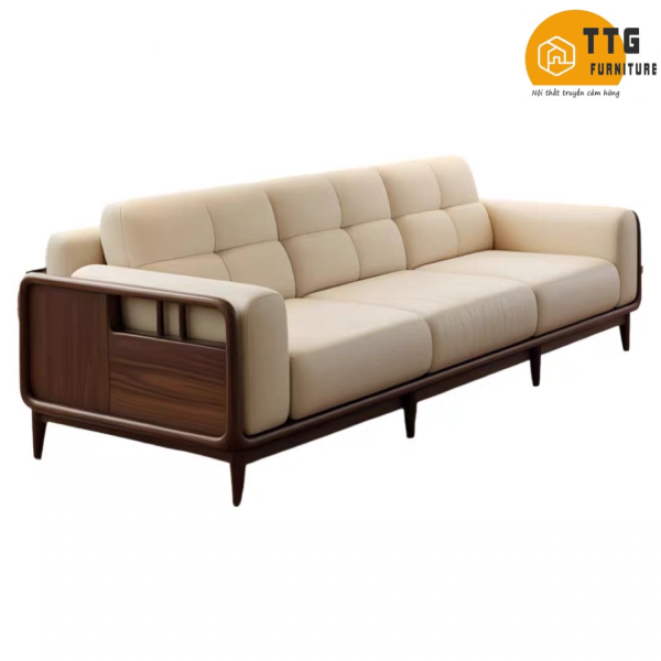 Ghế Sofa Gỗ Phong Cách Hiện Đại Sang Trọng VS109