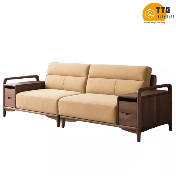Ghế Sofa Gỗ Phong Cách Hiện Đại Sang Trọng VS110