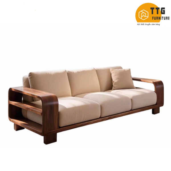 Ghế Sofa Gỗ Phong Cách Hiện Đại Sang Trọng VS89