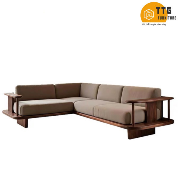 Ghế Sofa Góc Gỗ Cao Cấp Phong Cách Hiện Đại VS93