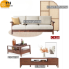 Combo Nội Thất Phòng Khách Phong Cách Bắc Âu Hiện Đại CK08
