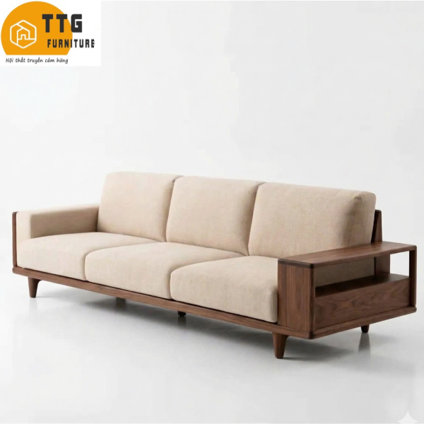 Ghế Sofa Gỗ Phong Cách Hiện Đại Sang Trọng VS91