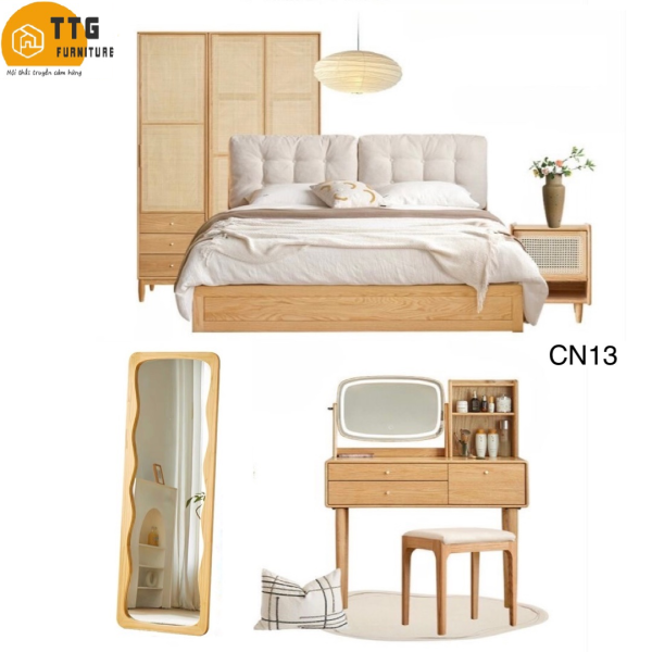 Combo Nội Thất Phòng Ngủ Phong Cách Hiện Đại Thanh Lịch CN13