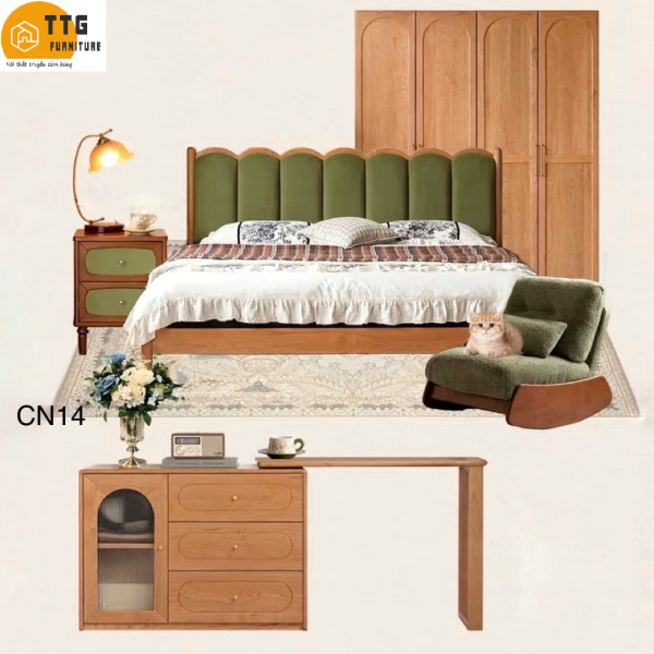 Combo Nội Thất Phòng Ngủ Phong Cách Hiện Đại Thanh Lịch CN14